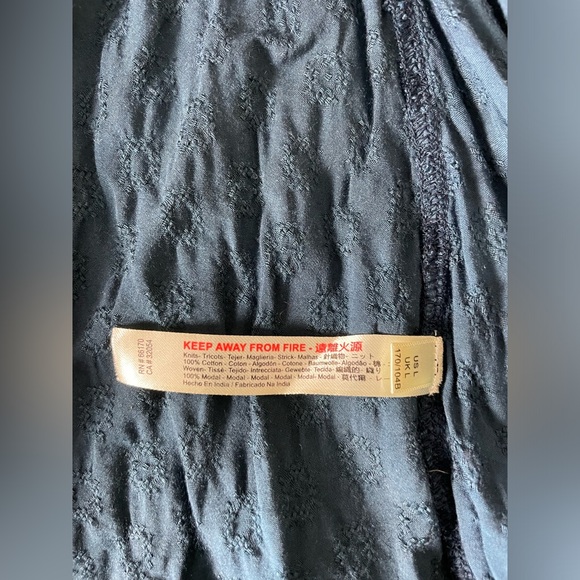 Intimately Free People soft T-shirt dress, teal, with handkerchief hem. - Picture 10 of 11